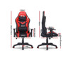 TEARNEY OFFICE COMPUTER CHAIR WITH LED LIGHTS - BLACK & RED