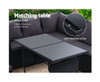 ASTERIN INDOOR/ OUTDOOR  9-SEATER SOFA DINING SETTING - BLACK