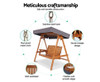 TAYLOR OUTDOOR WOODEN 3 SEATER CANOPY SWING CHAIR - TEAK