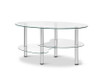 DESMOND 3 TIER GLASS COFFEE TABLE - AS PICTURED