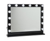 CORBIN MAKE UP MIRROR WITH LED LIGHTS - BLACK