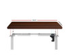 MENSHRYLL MOTORISED  ADJUSTABLE DESK 1200(W) - WALNUT & WHITE