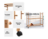 HARRIS BAMBOO CLOTHES RACK - NATURAL