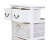 SOLANA 2 DRAWER/ 2 BASKET STORAGE CABINET - AS PICTURED