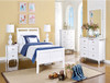 LISERLI (5205) SINGLE OR KING SINGLE 5 PIECE BEDROOM SUITE - WHITE