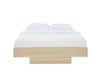 KING VIVICA FLOATING BED BASE FRAME - NATURAL OAK