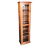 URBAN FLAT TOP (AUSSIE MADE) LIBRARY UNIT - 1 DOOR / 6 SHELVES DISPLAY CABINET - 2100(H) x 560(W) - ASSORTED