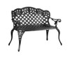 ANTHEA OUTDOOR  2-SEATER GARDEN BENCH - BLACK