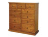 PRIMO 11 DRAWER CHEST -1200(H) X 1215(W)- BLACKWOOD (3897) OR WALNUT (3898)