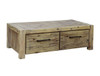 WINSLOW COFFEE TABLE WITH 2 DRAWERS  - 1270(W) X 700(D) - AS PICTURED