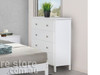 MARTHA (AUSSIE MADE) KING 6 PIECE (THE LOT) BEDROOM SUITE WITH ARIA CASE GOODS - WHITE