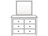 MARTHA (AUSSIE MADE) 6 DRAWER DRESSING TABLE WITH MIRROR - ASSORTED COLOURS