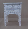 NATURAL (E323054) BEDSIDE TABLE -  300(W) X 430(L) - MOTHER OF PEARL