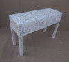 NATURAL (E323055) CONSOLE TABLE -  1100(L) X 400(W) - MOTHER OF PEARL