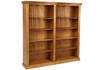 FEDERATION (AUSSIE MADE) BOOKCASE - 2100(H) x 2400(W) - (2 SECTIONS) PIGEON PAIRED - ASSORTED COLOURS