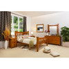 MADALINE (AUSSIE MADE) KING 5 PIECE (DRESSER) BEDROOM SUITE - ASSORTED STAINED COLOURS