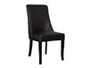 KLARA PU LEATHER DINING CHAIR - BLACK