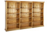 ANTALYA COLONIAL (AUSSIE MADE) STANDARD BOOKCASE - 2100(H) x 4500(W) x 290/320(D) - (4 SECTIONS) PIGEON PAIRED - ASSORTED COLOURS