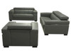 SOLIDAD (MODEL-BS900)  3 SEATER + 2 SEATER + 1 SEATER LEATHER  LOUNGE SUITE  - ASSORTED COLOURS AVAILABLE
