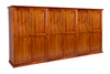 MUDGEE (AUSSIE MADE) 6 DOOR SKINNY (41CM-DEEP) PANTRY - 1830(H) x 2700(W) x 410(D) - (3 SECTIONS) - ASSORTED COLOURS