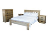 QUEEN OUTBACK BED FRAME ONLY - RUSTIC PINE