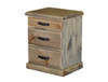 OUTBACK 3 DRAWER BEDSIDE TABLE - RUSTIC PINE