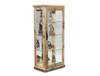 OUTBACK SMALL GLASS DISPLAY UNIT - 1500(H) X 700(W) X 400(D) - RUSTIC PINE