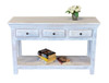 JAKARTA 3 DRAWER CONSOLE TABLE - 750(H) X 1200(W) X 400(D) - WHITE