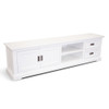 COASTAL TV UNIT - 2 DOOR / 2 DRAWERS / 2 NICHE - 2200(L) x 450(W) - BRUSHED