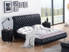 LUTHER KING 3 PIECE LEATHERETTE BUTTONED OR DIAMONTE BEDROOM SUITE (MODEL:B104#) - ASSORTED COLOURS
