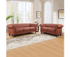 SHILOAH 3 + 2 SEATER PU LEATHER  SOFA  LOUNGE SET - BROWN