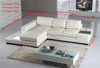 REMINGTON 3 SEATER CHAISE LOUNGE SUITE( MODEL-S305) IN TOP GRAIN LEATHER + PVC - ASSORTED COLOURS