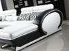 CAELAN CHAISE LOUNGE SUITE( MODEL-S810D) IN TOP GRAIN LEATHER + PVC - ASSORTED COLOURS