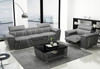 ODESSA 3R + 2R + 1R  LOUNGE SUITE( MODEL-G8048D) IN TOP GRAIN LEATHER + PVC - ASSORTED COLOURS