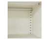 JENSON MINI METAL DOUBLE STORAGE LOCKER - WHITE