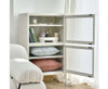 FARREL DOUBLE MESH DOOR STORAGE CABINET - WHITE