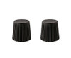 MILLER (SET OF 2) PLASTIC STACKING STOOLS - BLACK