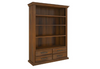 JAMAICA (AUSSIE MADE) BOOKCASE WITH 4 DRAWERS AND SHELVES - 1950(H) x 1030(W) - ASSORTED COLOURS