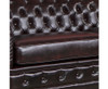 ALONDRA 2 SEATER GENUINE LEATHER SOFA - BURGANDY