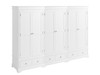 TORRIDGE (AUSSIE MADE) 6 DOOR 6 DRAWER WARDROBE - 1850(H) x 2700(W) x 520(D) - (3 SECTIONS) - ASSORTED STAINED COLOURS