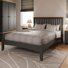 QUEEN EMMETT BED (GA-50-G) - 1100(H) x 2140(W) x 1660(D) - GREY / LIGHT OAK (2 TONE)