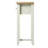 EMMETT (GA-CON-W) CONSOLE TABLE WITH 2 DRAWERS - 750(H) x 850(W) x 320(D) - IVORY WHITE / LIGHT OAK (2 TONE)