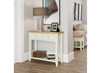 EMMETT (GA-CON-W) CONSOLE TABLE WITH 2 DRAWERS - 750(H) x 850(W) x 320(D) - IVORY WHITE / LIGHT OAK (2 TONE)