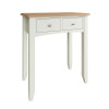 EMMETT DRESSING TABLE WITH MIRROR (GA-DT+M-W) - 1350(H) x 720(W) x 400(D) - IVORY WHITE / LIGHT OAK (2 TONE)