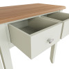 EMMETT DRESSING TABLE WITH MIRROR (GA-DT+M-W) - 1350(H) x 720(W) x 400(D) - IVORY WHITE / LIGHT OAK (2 TONE)