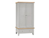 SPENCER (TT-L2DR-CH) 2 DOOR / 1 DRAWER WARDROBE - CHARCOAL / LIGHT OAK (2 TONE)