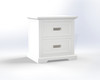 DOUBLE OR QUEEN HAMPTON (CUSTOM MADE) 4 PIECE (TALLBOY) BEDROOM SUITE - ASSORTED COLOURS