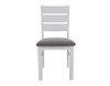 ROVER DINING CHAIR WITH PADDED SEAT - WHITE