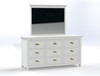 KING LANGLEY (CUSTOM MADE) 5 PIECE (DRESSER) BEDROOM SUITE - ASSORTED COLOURS