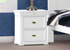 RIVERVIEW 2 DRAWER BEDSIDE TABLE - 720(H) x 530(W) x 470(D) - ASSORTED COLOURS